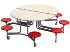 Tisch Sitz Kombination oval 8 Hocker